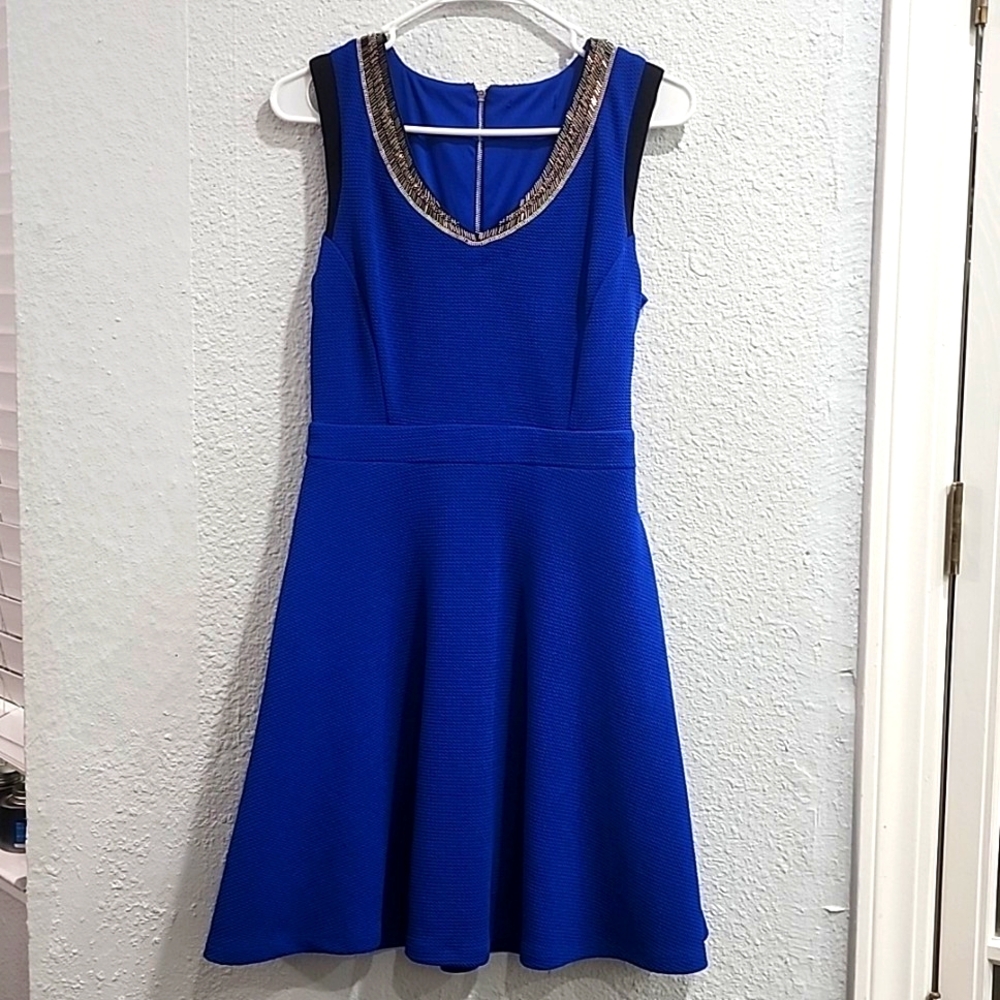 Medium Blue XOXO midi dress